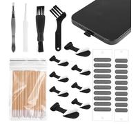 lasuroa 8pcs USB C Dust Covers, USB Type C Dust Plug USB C Anti Dust Plug Anti-Lost USB C Charging Port Dust Caps with Speaker Mesh for iPhone 15 Plus Pro Max Samsung