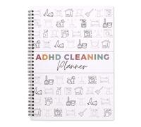 lasuroa ADHD Cleaning Plan Schedule, Daily Weekly Monthly Cleaning Schedule & Organizer ADHD Checklist DIY House Planner Notebook for Home Women Men