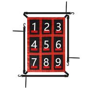 lasuroa Adjustable Baseball Strike Zone Target Net, Waterproof Baseball Pitching Target Net with Numbered Grids Sports Training Equipment for Hitting Practice