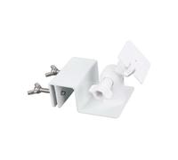lasuroa Adjustable Solar Panel Gutter Mount, Aluminum Alloy Ring Solar Security Camera Gutter Mounting with 360° Swivel for Arlo HD Arlo Light Ring Panel 2.4W 4W (White)