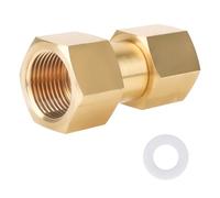 lasuroa Brass CGA-320 to CGA-580 Gas Tank Adapter, CO2 to Argon Tank Adaptor Welding Nitrogen Gas Regulator Converter for Miller Welders & Flowmeters