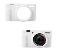 lasuroa Camera Case for Sony ZV-1 ZV-1 II ZV-1M2, Soft Silicone Protective Cover Anti-Scratch Slim Fit Digital Camera Sleeve (White)