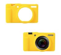 lasuroa Camera Case for Sony ZV-1 ZV-1 II ZV-1M2, Soft Silicone Protective Cover Anti-Scratch Slim Fit Digital Camera Sleeve (Yellow)