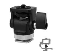 lasuroa Camera Monitor Mount, Adjustable 360 Degree Rotation 180 Degree Swivel Field Monitor Bracket with Cold Shoe Stand Compatible with SmallRig, MA006