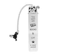 lasuroa Cat Bookmark for Women, Cute Bookmarks Aesthetic Funny Gifts Reading Accessories for Book & Cat Lovers Women Men Readers Teens Kids Girls Boys