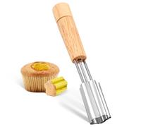 lasuroa Cupcake Corer, 6.3 Inch Long Cupcake Hole Cutter for Filling Reusable Cupcake Hole Puncher Cake Digging Hole Device Cupcake Hole Maker Cupcake Corer Tool for Kitchen Cookie Baking