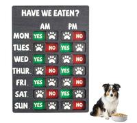 lasuroa Dog Feeding Chart, Magnetic Have We Eaten Pet Feeding Reminder Tracker Monday to Sunday AM PM Reminder Dog Ate Sign for Pets Cats Puppy