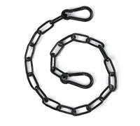 lasuroa Gate Chain Lock, 20 Inch Stainless Steel Gate Link Chain Lock with Both-Ended Carabiners Chain Link Gate Latches for Outdoor Fences, Pet Cages, Horse Goat Cow Corral Supplies