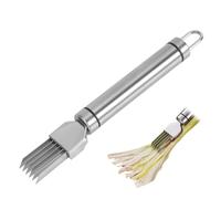 lasuroa Green Spring Onion Cutter, Upgrade Stainless Steel Shred Silk The Knife Multi-Blade Shredding Shredder Practical Kitchen Slicing Tool for Vegetables Onion Garlic Chives