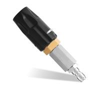 lasuroa High Pressure Power Twist Nozzle, Adjustable Downstream Soft Wash Nozzle with 1/4in Quick Connect 0 to 60°Spray Pattern for Pressure Washer Ideal for Roof Walls & Siding Fences (2-3 GPM)
