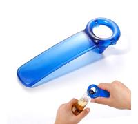 Lasuroa Jar Openers, Blue Resin Effortless Manual Beer/Bottle Cap/Canning Can Lid Top Key Opener for Elders, Children, Women, Weak Hands