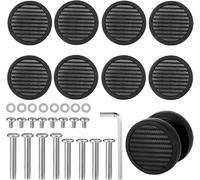 lasuroa Luggage Wheels Replacement Kit, 360 Swivel Caster Wheels Rubber Spinner Suitcase Wheels Replacement & Wheel Covers Axles Screws Washers Wrench for Trolley Bag Travel Box(Style D)
