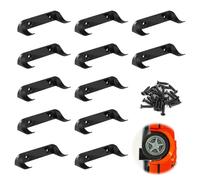 LASUROA Pack of 12 Car Display Wall Mounts, Sturdy Toy Car Holder, Vertical Model Car Stand, Shelf, Compatible with Lego Speed Champions (Black)