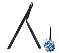 lasuroa Pom Pom Holder, Adjustable Pom Holder for Backpack Cheer Cheerleading Pom Holder Cheer Pom Holder Custom Made Pom Holder Pom Poms Cheerleading Accessories for Teen Girls Sports(Black)