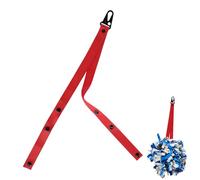 lasuroa Pom Pom Holder, Adjustable Pom Holder for Backpack Cheer Cheerleading Pom Holder Cheer Pom Holder Custom Made Pom Holder Pom Poms Cheerleading Accessories for Teen Girls Sports(Red)