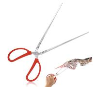 lasuroa Reptile Feeding Tongs, 14.5in Snake Feeding Tongs Anti-Slip Corn Ball Python Accessories for Terrarium Extra Long Tweezers for Snake Tortoise Lizard Frog Spider