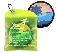 lasuroa Sand Remover for Beach, Talc-Free Sand Removal Bag Pouch Wipe Off Mitts Brush Brush Beach Vacation Essentials Trip Must Haves Gifts Accessories for Family Kids Women Feet Swimsuits