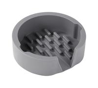 lasuroa Self Draining Sponge Holder Compatible with Scrub Daddy Sponge, 5.31x5.12x1.57in Silicone Sponge Holder Kitchen Sink Sponge Tray Self Draining Sponge Tray Organizer for Sponge Soap(Grey)