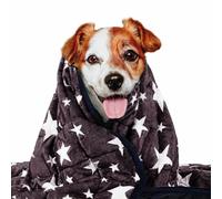LaSyL Weighted Blanket for Pets | Thunder Blanket for Dogs Anxiety | Premium Soft Minky | Relaxation & Calming & Anti Anxiety | Blue Grey Star, Washable Small 24" L x 32"