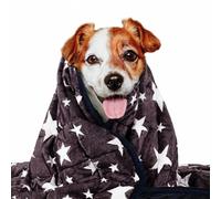 LaSyL Weighted Blanket for Pets | Thunder Blanket for Dogs Anxiety | Premium Soft Minky | Relaxation & Calming & Anti Anxiety | Blue Grey Star, Washable Medium 32" L x 40" W