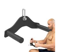 Lat Bar Attachment | Tricep Attachment | Ergonomic Exercise Handle for Pulley System Ankle Strap Resistance Band Kettlebell Press Station