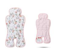 LAT Gel Car Seat Cooler Pad,1 Pack Double Sides-Universal Baby Stroller Ice Cushion Cooler Mat,Multifunctional Summer Cooling Seat Liner for Baby Dining Chair,Child Safety Seat(Rabbit+Flowers)