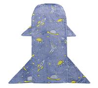 LAT LEE AND TOWN Astronaut Blanket for Boys, Glow in The Dark Throw Blanket For Boys, Glow in The Dark Spaceship Blanket Soft Flannel Fleece Wearable Blanket for Kids All Seasons (Astronauts)