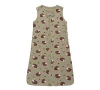 LAT LEE AND TOWN Baby Sleeping Bag 0.5 TOG 100% Cotton Baby Wearable Blanket Soft Sleeveless Unisex Toddlers Sleep Sack for Boys Girls 0-18 Months (0-6 Months Green Hedgehog)