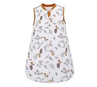 LAT LEE AND TOWN Baby Sleeping Bag with Zipper100% Cotton Winter Sleeveless Swaddle Blanket Sleep Sack Warm Sleepsuit (bunny mushroom, L)