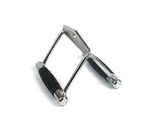 Lat Pull Down Bar Solid V Shaped Press Down Bar Double D Row Handle Pulley Cable Attachments Gym Lat Pull Down Fitness Training Handle Tricep Rope(4)