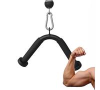 Lat Pulldown Attachments - 10.63 x 7.87 Inch Triceps Exercise to Handle, Padded with Arm Training Handle, Shoulder Reinforcement for Gym, Garage Training, Doors for Doors, Rowing to Men and