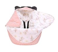 LAT Winter Baby Swaddle Blanket Car Seat Blanket 2.5 Tog Newborn Swaddle Wrap Newborn Essentials for baby 0-12 Months, for Girls Boys (Hat Bunny)