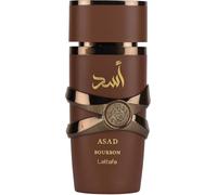 Latafa Asad Eau de Parfum 100ml - Luxury Arabic Perfume for Men, Long Lasting Spicy Vanilla Amber Fragrance, Strong Projection Designer Style Scent (Asad Bourbon)