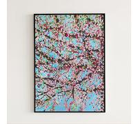 LATAFA Damien Hirst Poster And Prints Damien Hirst Canvas Painting Vintage Cherry Blossoms Wall Art Damien Hirst Pictures For Home Decor 40x60cm No Frame