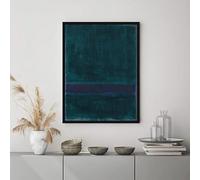 LATAFA Famous Mark Rothko Canvas Painting Mark Rothko《Green and Blue》Wall Art Aesthetic Posters Exhibition Prints for Home Decor Picture 50x70cm Unframed