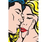 LATAFA Famous Roy Lichtenstein Poster And Prints《Couple》Wall Art Fashion Canvas Painting Roy Lichtenstein Pictures For Home Wall Decor 40x60cmx1 No Frame