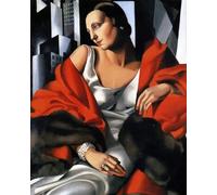 LATAFA Famous Tamara de Lempicka Poster And Prints《Women Portrait》Wall Art Tamara de Lempicka Canvas Painting For Home Decor Pictures 60x80cmx1 No Frame