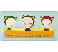 LATAFA Japanese Yoshitomo Nara Poster Cartoon Doll Wall Art And Prints Yoshitomo Nara Canvas Painting Yoshitomo Nara Picture Home Decor 60x120cm No Frame