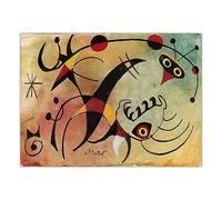 LATAFA Joan Miro Poster Abstract Watercolor Wall Art Joan Miro Prints Joan Miro Canvas Painting Spanish Joan Miro Pictures For Home Decor 40x60cm No Frame