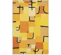 LATAFA Paul Klee《Signs In Yellow》Poster and Prints Paul Klee Canvas Wall Art Paul Klee Abstract Painting for Home Wall Picture Decor 40x65cm No Frame