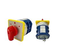 Latch 4 Position Rotary Cam Switch, LW5 3 Position Manual Switching Cam Switch 40A 690V 2 Pole Rotary Knob Commuter Rotary Tiff, LW5D-40/2 (Customized Wiring)