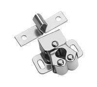 Latch Catch - Spring Roller Door Lock, Double Ball Furniture Fastener System, Wardrobe Suction Buckle Closure Device | Strong Retaining Mechanism Home Security for Kitchen Bedroom Use