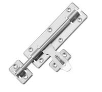 Latch Door Safety Door Lock Bolt Latch Stainless Steel Barrel Gate Bolt Lock Slide Lock with Padlock Clasp Lockable Sliding Door Bolt Solid for Security Wooden Gates Garden Shed
