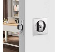Latch Hardware Sliding Door Pull, Pocket Door Lock With Alloy Steel Heavy-Duty Privacy Door Lock, Contemporary Flush Door Knob Lock For Bathroom, Bedroom, Cabinet, With Three Keys