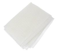 Latch Hook Canvas Mesh White Plastic Tapestry Fabric for DIY Rug Making | Uniform Braided Grid, Alignment, Portable Sheet for Carpets, Wall Hangings, Crafting Classes and Art Studios