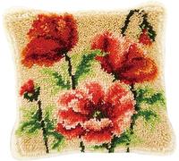 Latch Hook Cushion Kits,Animal Latch Hook Cushion Kit,Animal Embroidery Kits,with Printed DIY Pillowcase Embroidery Kit (02)