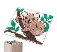 Latch Hook Kit for Adults - 11.81x 11.81 Inch DIY Rug Crochet Yarn Kit | Rug Making, Yarn Hooking Kits, Carpet Making with Printed Canvas for Women Men for Home Decoration