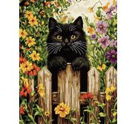 Latch Hook Kits Cat Animals And Flowers Cross Stitch Knotted Rug,Diy Crochet Tapestry For Beginners，Adult And Teenager Embroidery Set Latch Hook Kits Rugs 31x45in