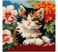 Latch Hook Kits For Adults Beginners Animals Cat Diy Rug Hooking Pill