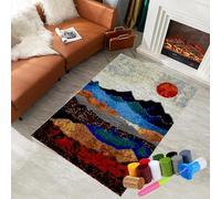 Latch Hook Kits for Adults Beginners, Tapestry Kits, Latch Hook Rug Kit for Home Décor, DIY Rug Making Kit for Adults with Printed Patterns, Canvas Yarn Latch Hook Kit, Crochet Kit 38 x 52 cm